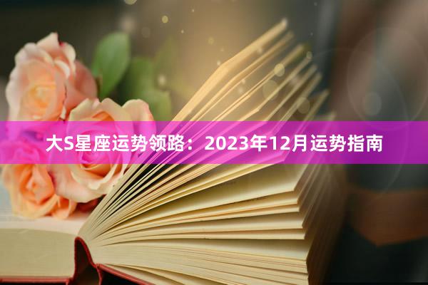 大S星座运势领路：2023年12月运势指南